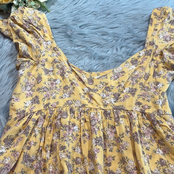 AUGUSTE Olsen Belle Mini Dress in Lemon sz 4 - Picture 4 of 9